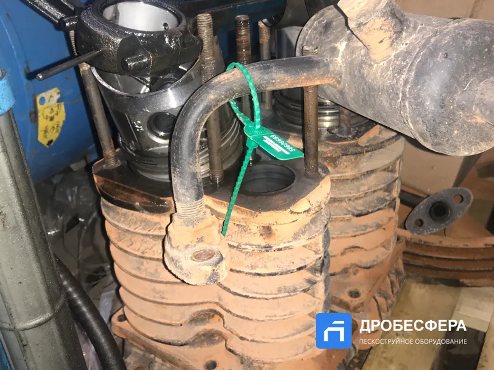 Ремонт головки С416М с заменой клапанной доски и поршня высокого давления