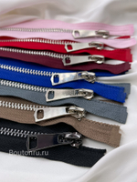 Молния коричневая серебро