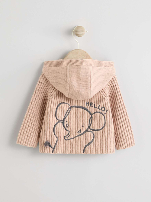 Кардиган с капюшоном для малышей Next Q61-212, Бежевый