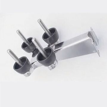 Приемное устройство доильного аппарата (стенд промывки) нерж с кронштейном (Китай)