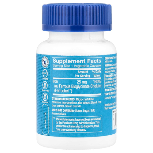 The Vitamin Shoppe, Comfort Iron®, 25 мг, 90 растительных капсул