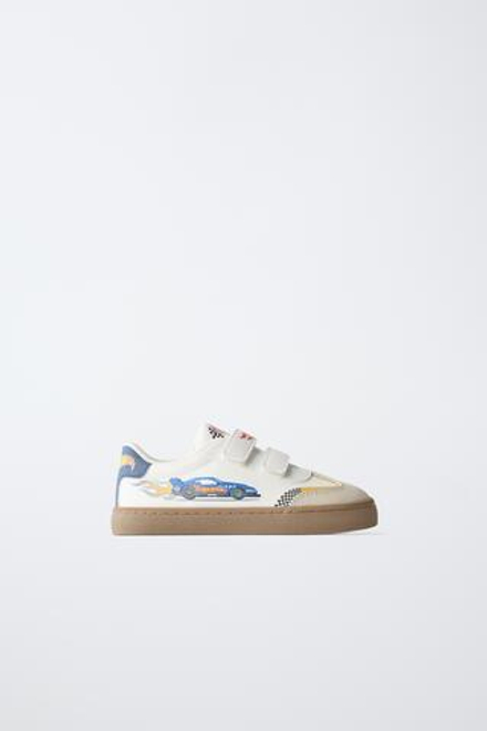 ZARA КРОССОВКИ HOT WHEELS©, БЕЛЫЙ