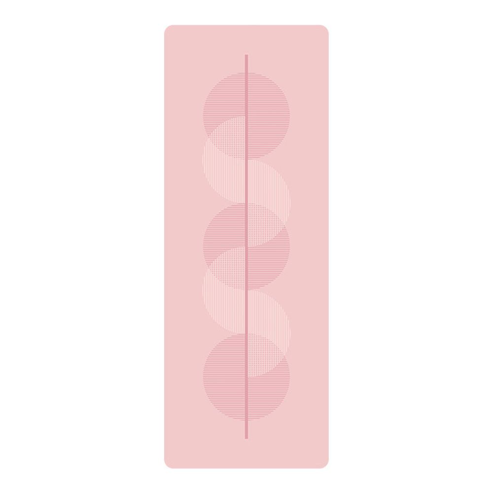 Каучуковый коврик для йоги Balance Pink 185*68*0,5 см нескользящий