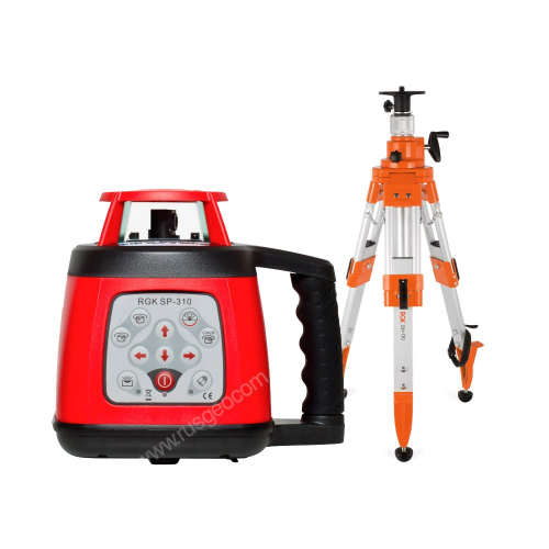 Комплект: ротационный нивелир RGK SP-310 с калибровкой + штатив RGK SH-170