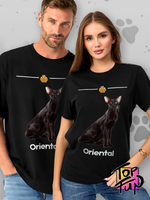 Футболка ориентальная кошка