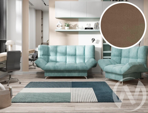 Диван прямой Клик-Кляк 8 ДК (SELFIE Latte; 3 категория)