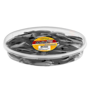 Виброхвост несъедоб. Chubby 3,55'/9 см Black & Pearl 100шт. (HS-4-028-N) Helios