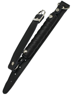 Кляп-палка в кожаной оплётке (Цвет: черный)