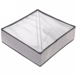 Кофр - органайзер для хранения вещей «ЭКЛАТТ», цвет пыльно - серый, 7 отделений, 32*32*10см