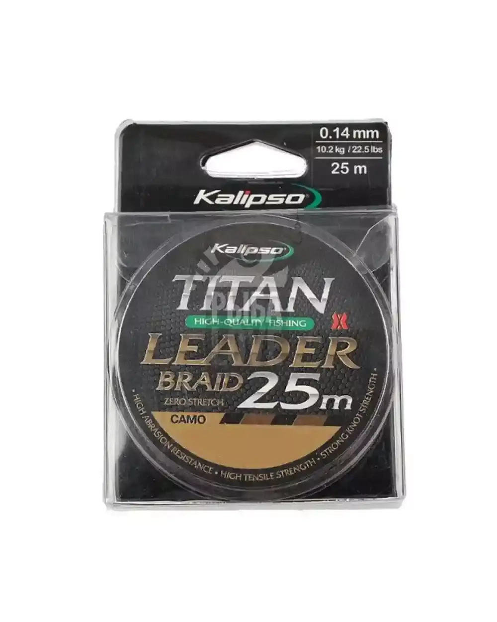 Поводочный шнур Kalipso Titan Leader Braid Camo 25м 0.12-0.40мм