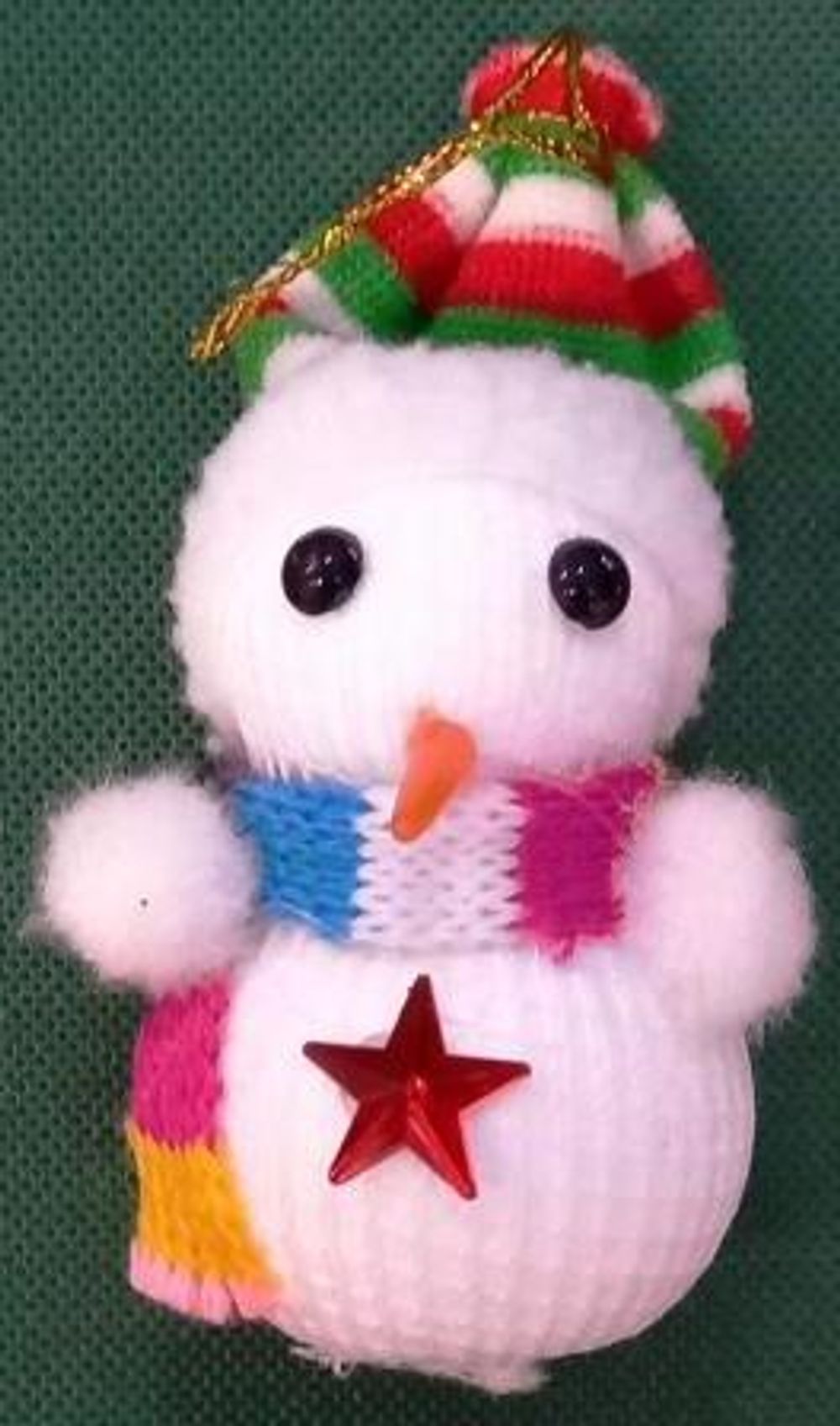 Ёлочное украшение "Снеговичок" 8см 1/12/1800