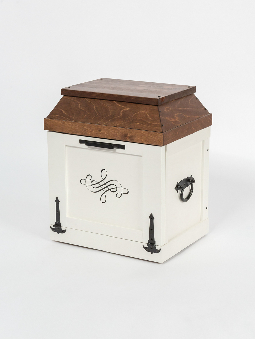 Ларец-сундук Светлогоры белый с вензелем