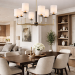 SL1404.303.08 Люстра подвесная ST-Luce Латунь/Прозрачный E14*8 40W ВЕРИТАС