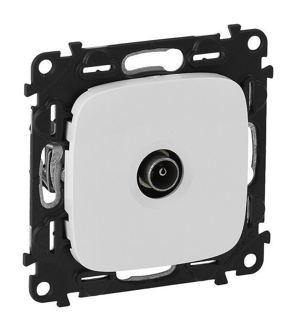 Розетка телевизионная Legrand Allure "Звезда". Белая