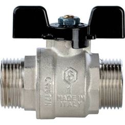 Кран шаровый STOUT Н-Н 1" бабочка полнопроходной 26349