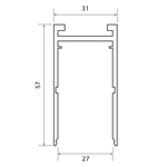 ST015.529.00H Шинопровод SKYLINE 220 накладной ST-Luce Белый SKYLINE 220