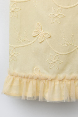 ZARA БРЮКИ-КЮЛОТЫ, СВЕТЛО-ЖЕЛТЫЙ