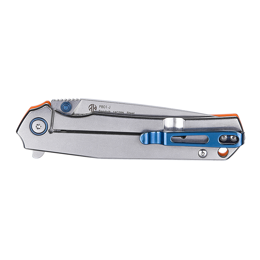 Нож туристический Ruike P801 серебряно-синий, P801-SF