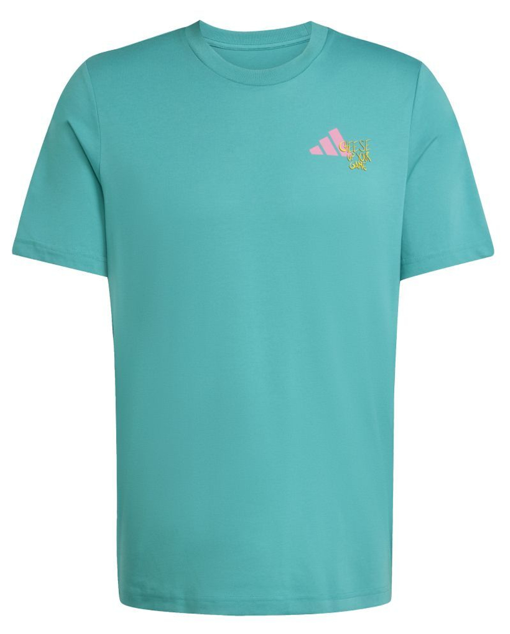 Мужская теннисная футболка Adidas Padel Graphic - темно-зеленая