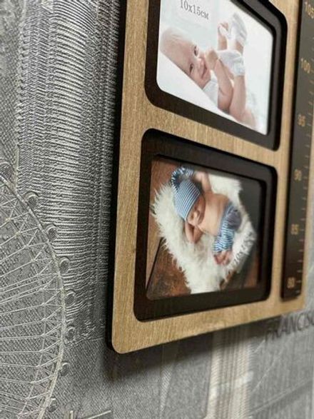 Фоторамка-ростомер на 5 фото