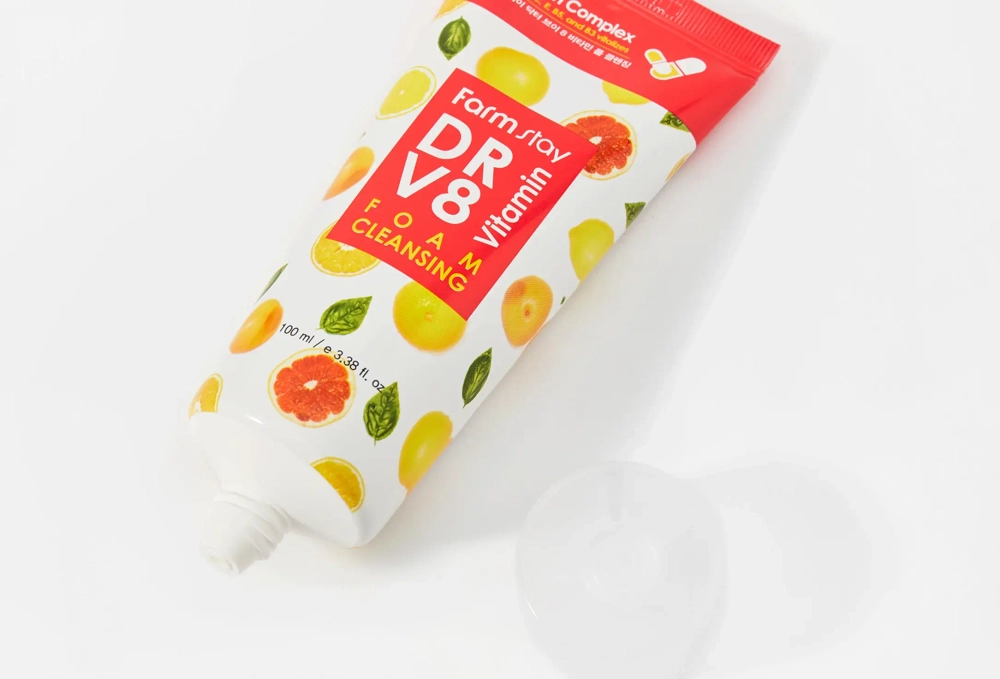 Пенка с комплексом витаминов Dr-V8 Vitamin Foam Cleansing, 100 мл