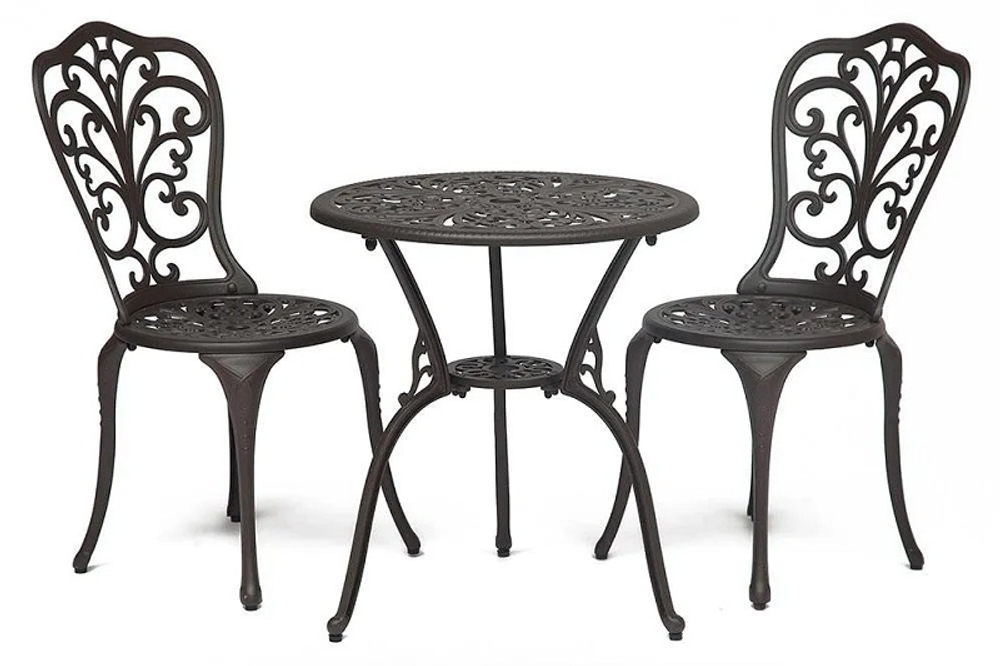 Комплект Secret De Maison Romance (стол +2 стула) бронза