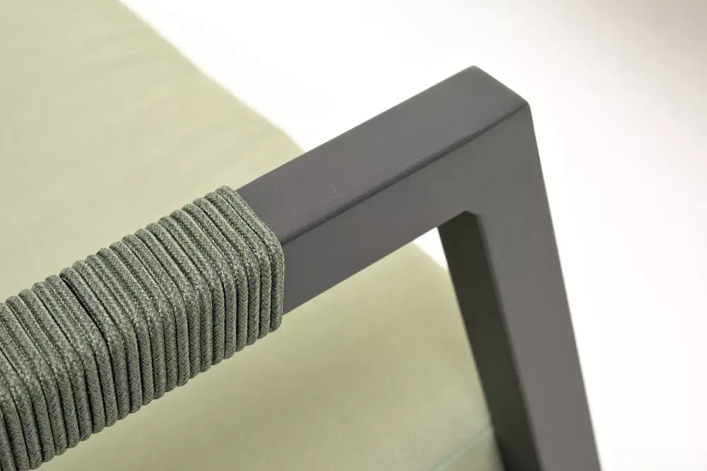 "Лилия" лаунж-зона 4-местная из алюминия, цвет серо-зеленый