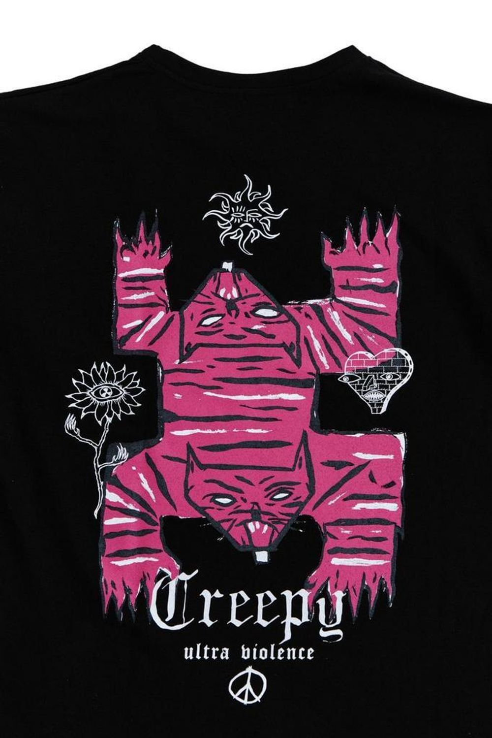 Лонгслив Creepy Clothing Технокошка черный