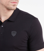 поло EA7 - черный(3RPF40 PJNTZ)