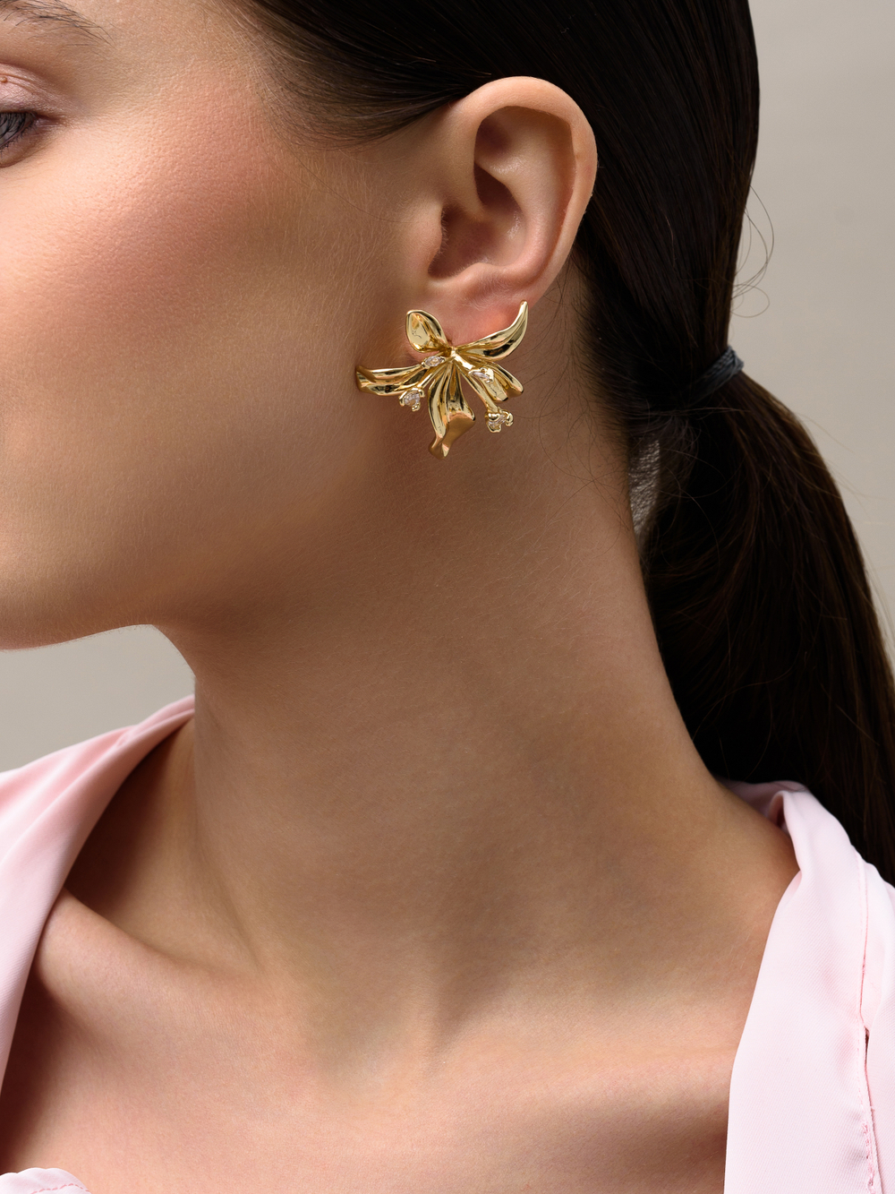 Серьги "lily shine" Gold