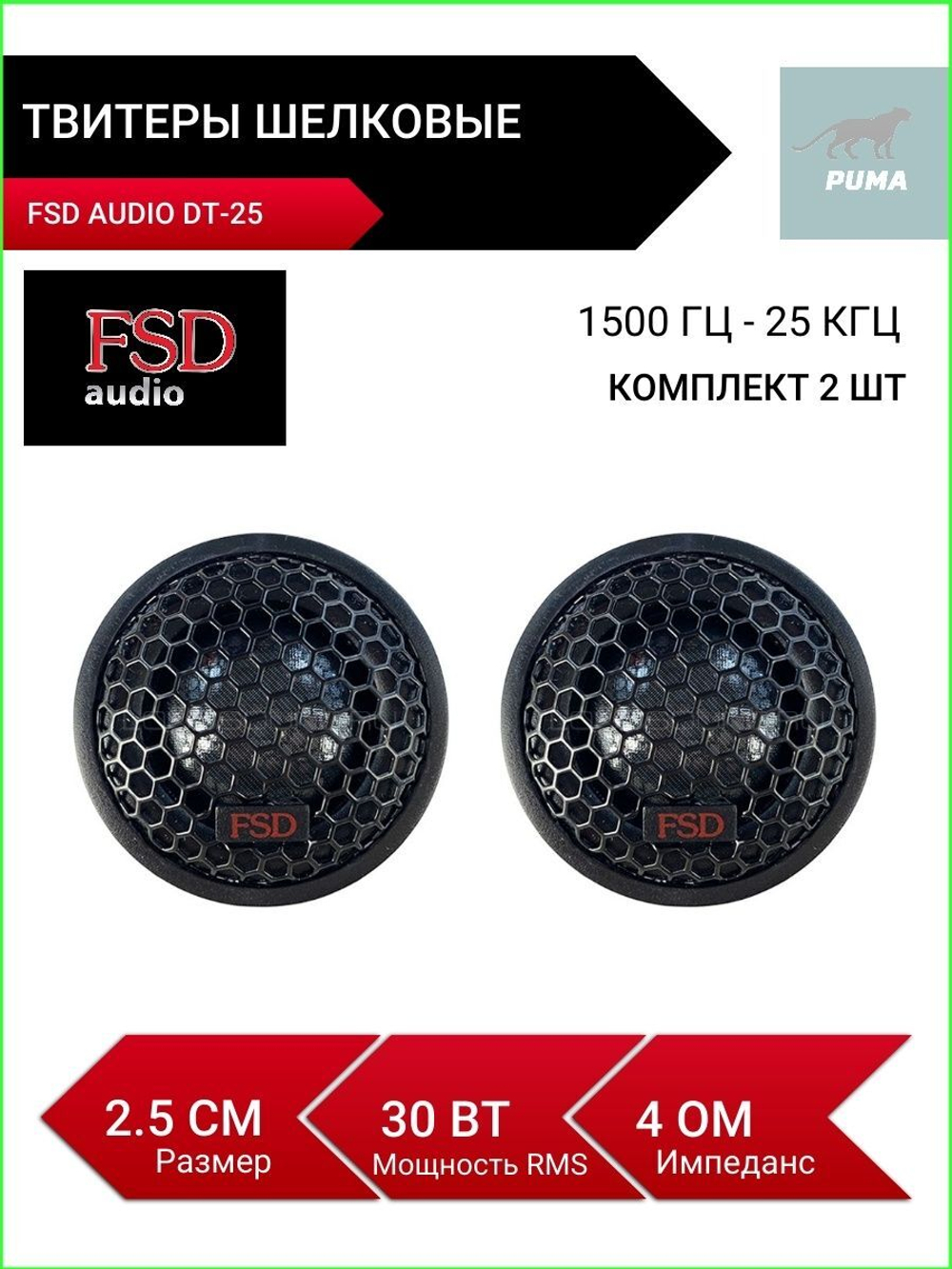 Твитеры автомобильные пищалки FSD audio DT-25 ()