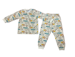 Пижама детская: штанишки,футболка с длинным рукавом на кнопках на плече из кулирки (100% хлопок) на рост 80,86,92,98 см