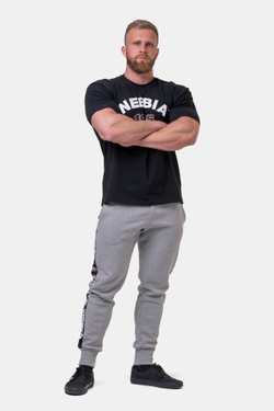 Мужские брюки джоггеры Nebbia Golden Era sweatpants 196 light grey