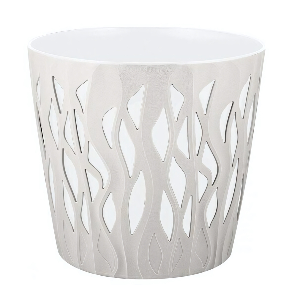 Горшок для цветов InGreen Winds D 340мм/20 л с дренажной вставкой 18,7л белоснежный жасмин