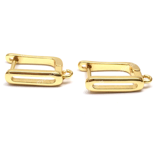 Швензы "Овал" 19х4 мм, позолота