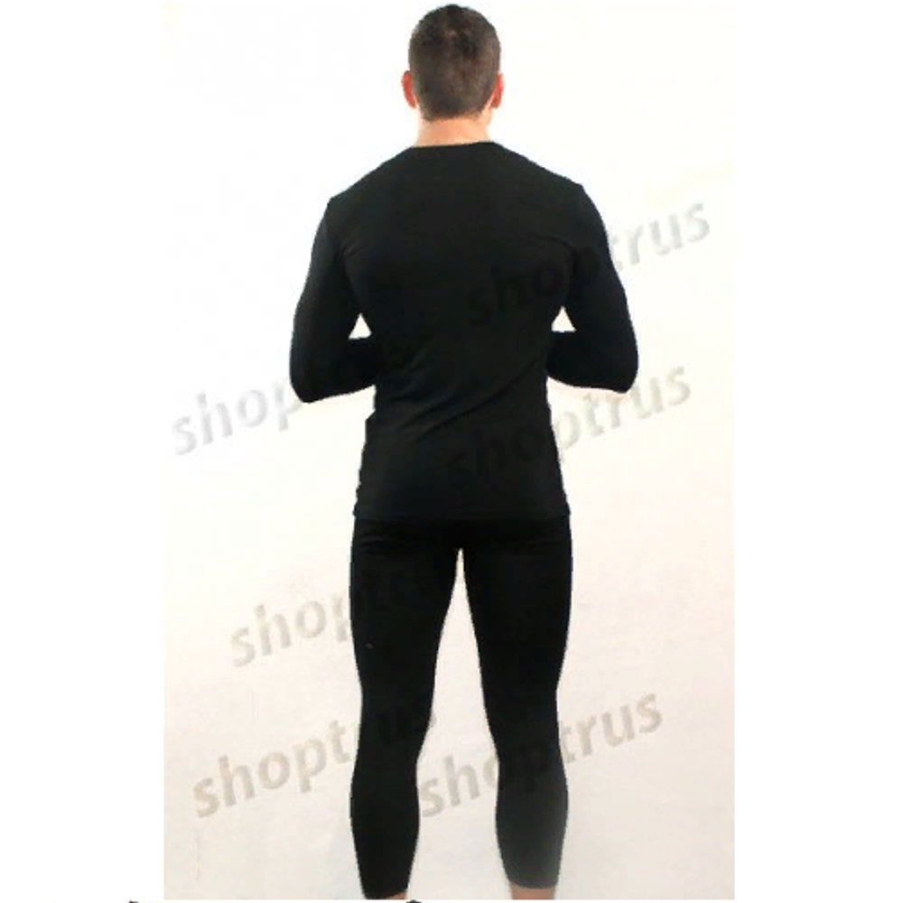 Мужское нательное белье черное с принтом цветы TOMMY DOOYAO комплект TD0004