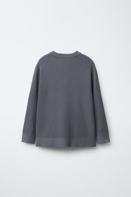 ZARA ТРИКОТАЖНЫЙ ДЖЕМПЕР, ЦЕМЕНТНЫЙ