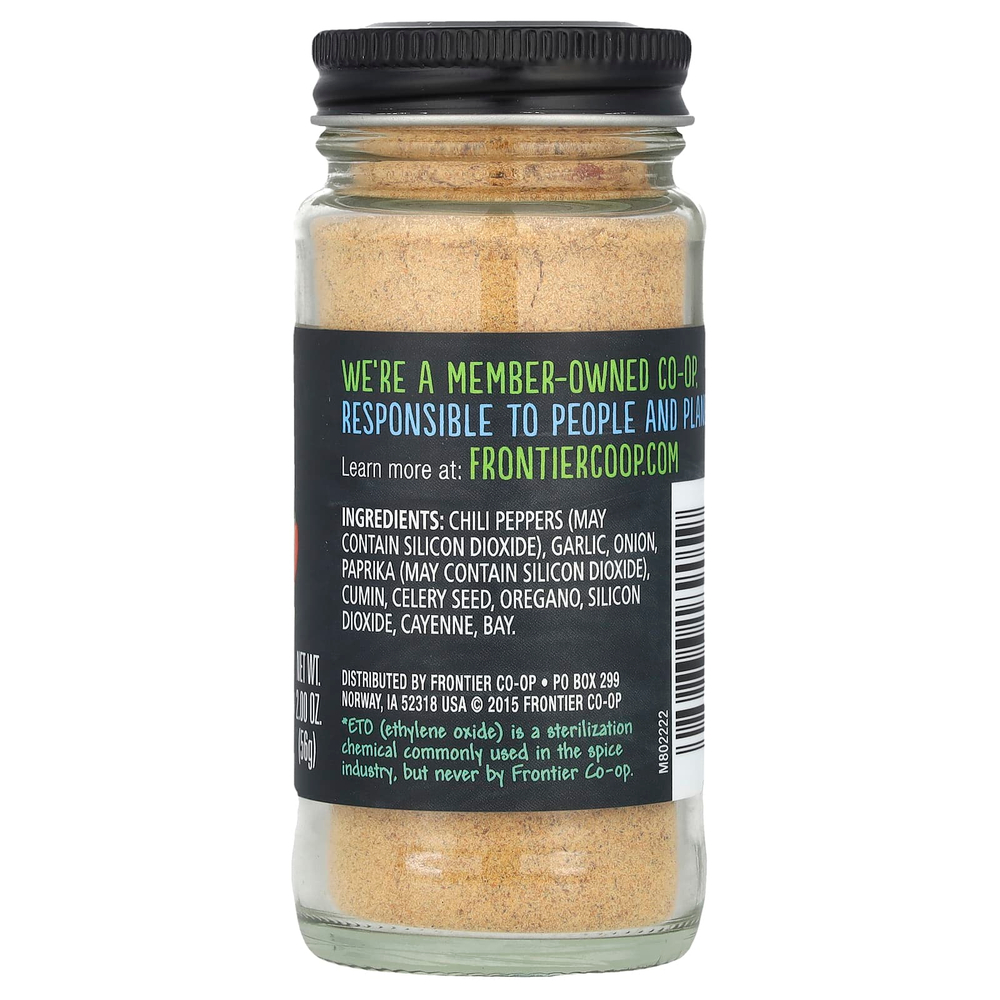 Frontier Co-op, мексиканская приправа, с перцем чили, чесноком и луком, 56 г (2,00 унции)