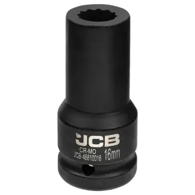 Головка ударная глубокая 16мм (12гр.), 3/4'' JCB JCB-46810016