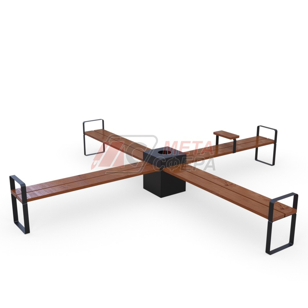 Скамейка CENTRAL Х-образная