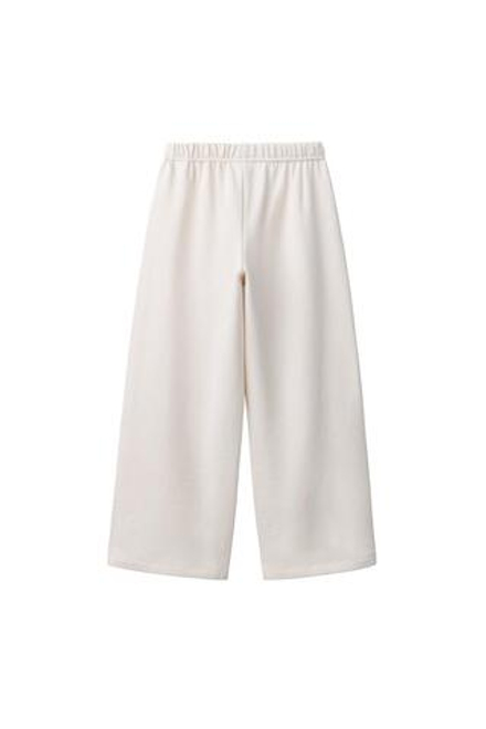 ZARA БРЮКИ WIDE LEG С НАДПИСЬЮ, ЦВЕТ ЛЬДА