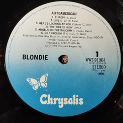 Винтажная виниловая пластинка LP Blondie AutoAmerican (Japan 1980) (No Obi) Angels On The Balcony