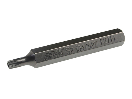 Бита TORX Т27Hх75мм 10мм удлиненная S2 JTC