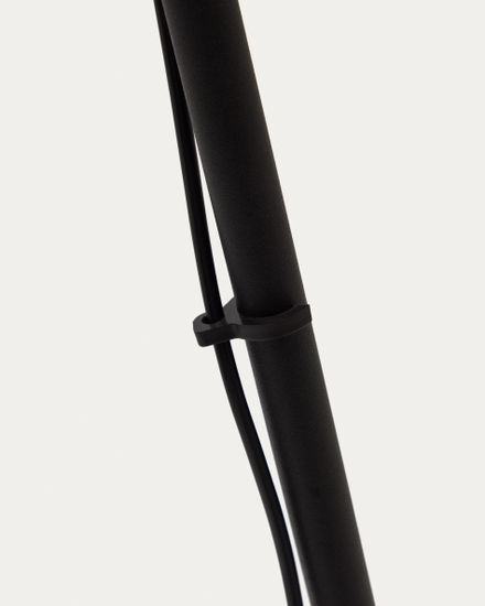 Напольный светильник Orey из черного металла с многопозиционным точечным светильником