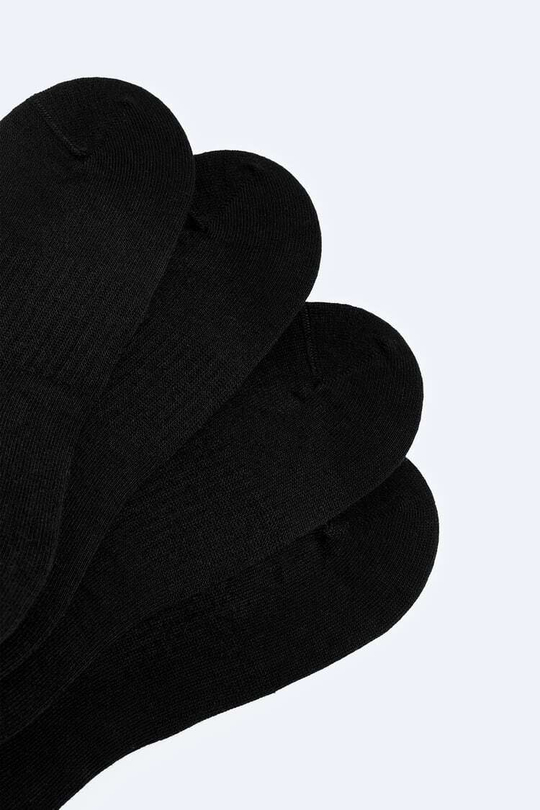 ZARA НАБОР ИЗ ЧЕТЫРЕХ ПАР КОРОТКИХ НОСКОВ, ЧЕРНЫЙ