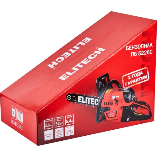 Бензопила ELITECH ПБ 5226C (E1611.011.00)