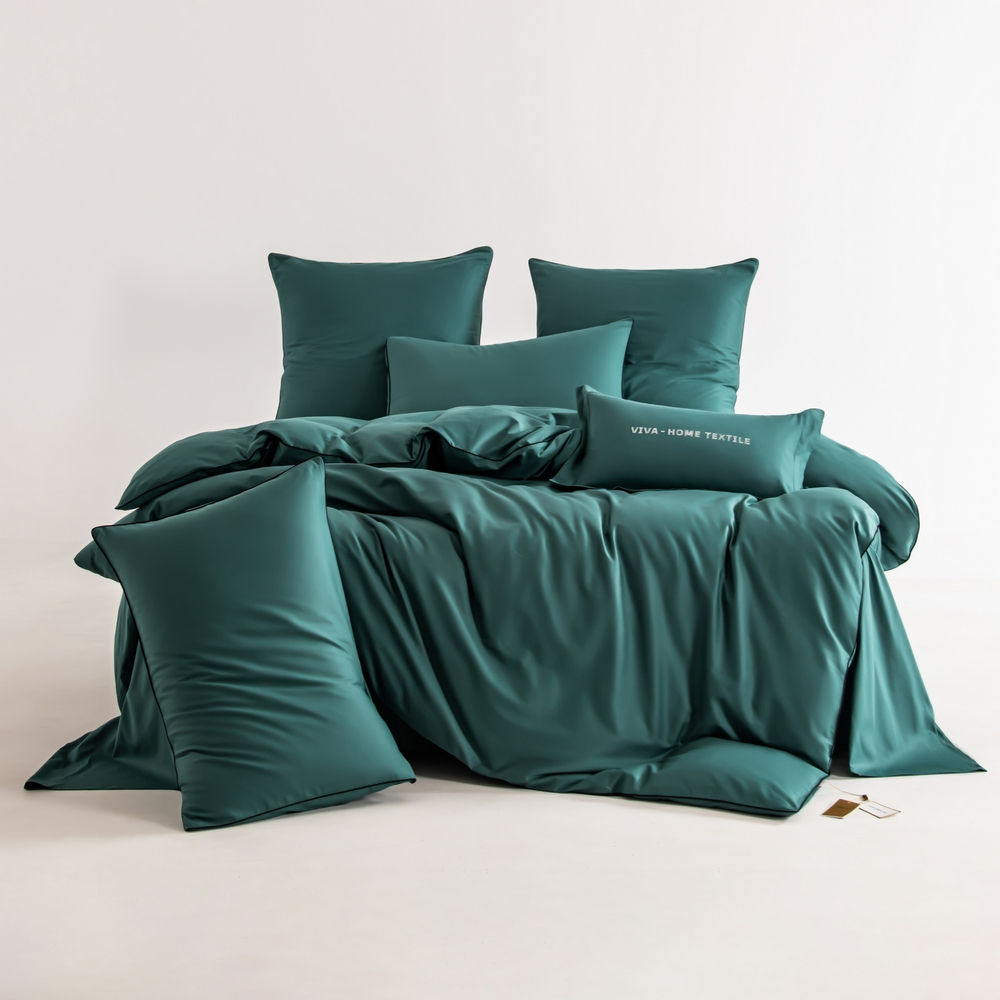 КПБ Однотонный Сатин Элитный OCE009, 2 спальный, 4 наволочки