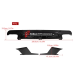 Карбоновый диффузор заднего бампера со стоп-сигналом для BMW X5M F95 Рестайлинг 2023+ БМВ