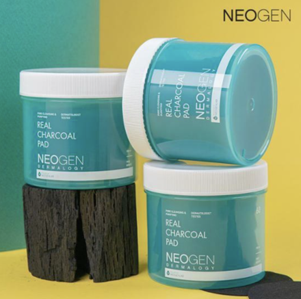NEOGEN Тонер-пэды с чёрным углём Dermalogy Real Charcoal Pad (60 шт)