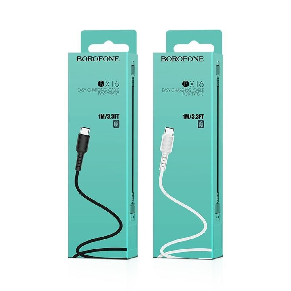 Кабель USB - TypeC BOROFONE BX16 (белый) 1м